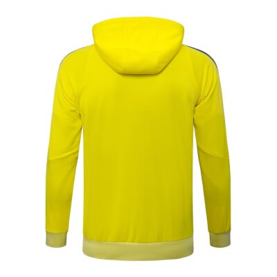 Ajax Sweatshirt 2024 2025 Yellow Hooded Tracksuit - Image 3