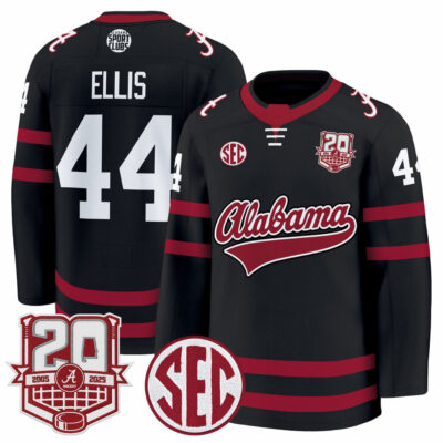 Alabama Crimson Tide 2025/26 Premium Jersey - 20th Anniversary Patch - Black Luke Ellis