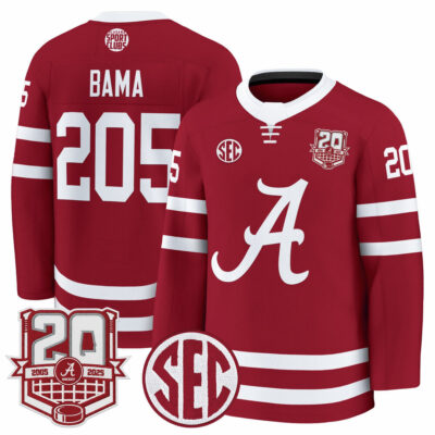 Alabama Crimson Tide 2025/26 Premium Jersey - 20th Anniversary Patch - Crimson Bama 205