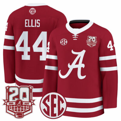 Alabama Crimson Tide 2025/26 Premium Jersey - 20th Anniversary Patch - Crimson Luke Ellis