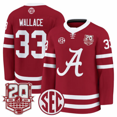 Alabama Crimson Tide 2025/26 Premium Jersey - 20th Anniversary Patch - Crimson Parks Wallace