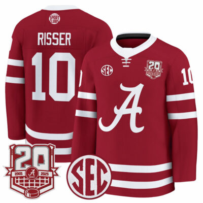 Alabama Crimson Tide 2025/26 Premium Jersey - 20th Anniversary Patch - Crimson Trevor Risser