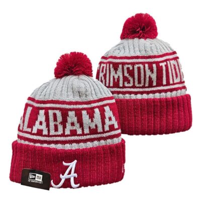 Alabama Crimson Tide Cuffed Knit Hat with Pom