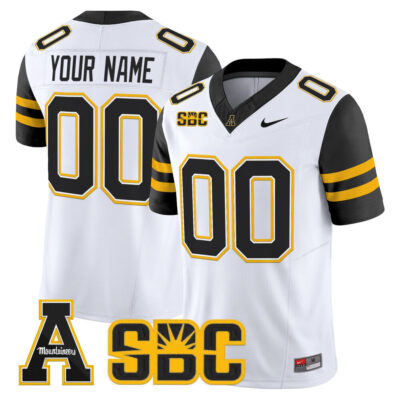 App State Mountaineers 2025 Vapor Limited Custom Jersey - White