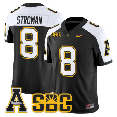 App State Mountaineers 2025 Vapor Limited Jersey - Black Alternate Dalton Stroman
