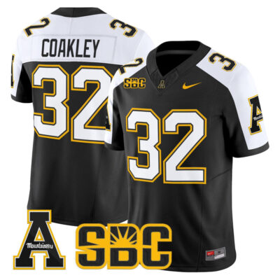 App State Mountaineers 2025 Vapor Limited Jersey - Black Alternate Dexter Coakley