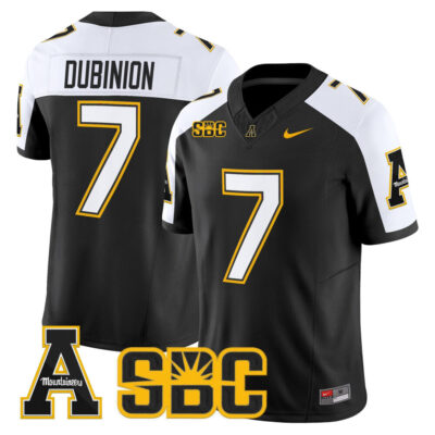 App State Mountaineers 2025 Vapor Limited Jersey - Black Alternate Rashod Dubinion