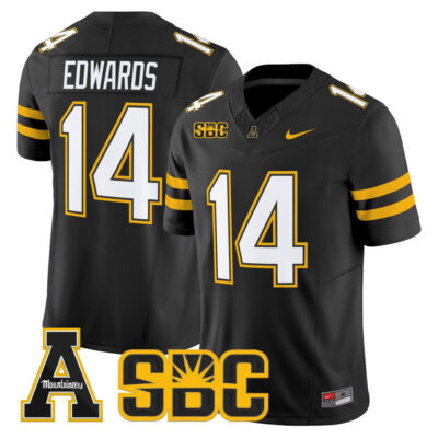 App State Mountaineers 2025 Vapor Limited Jersey - Black Armanti Edwards
