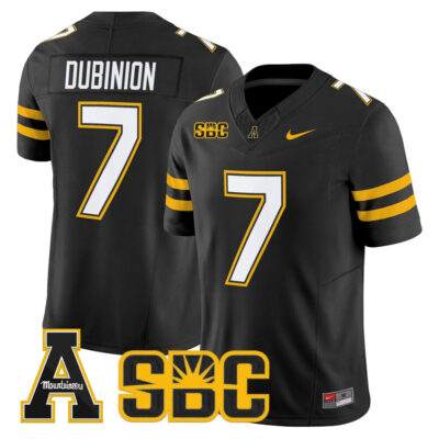 App State Mountaineers 2025 Vapor Limited Jersey - Black Rashod Dubinion