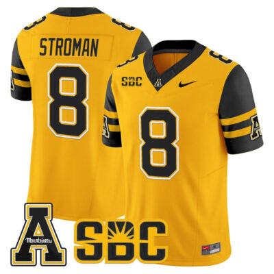 App State Mountaineers 2025 Vapor Limited Jersey - Gold Dalton Stroman