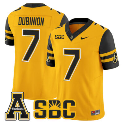 App State Mountaineers 2025 Vapor Limited Jersey - Gold Rashod Dubinion