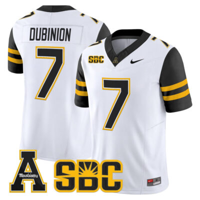 App State Mountaineers 2025 Vapor Limited Jersey - White Rashod Dubinion