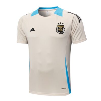 Alternative view of Argentina 2024 2025 Beige Soccer Jersey Shorts Set