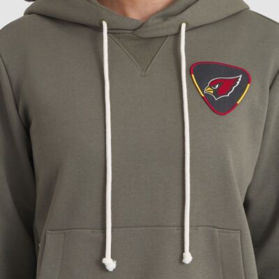 Arizona Cardinals Women's 2025 Salute to Service Sideline Standard Issue Dri-FIT Hoodie - Olive - Image 4