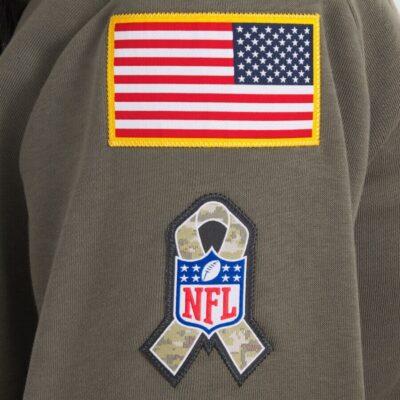 Arizona Cardinals Women's 2025 Salute to Service Sideline Standard Issue Dri-FIT Hoodie - Olive - Image 5