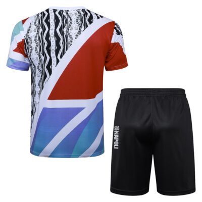 Arsenal 2024 2025 Blue Red Jersey Shorts Kit - Image 4