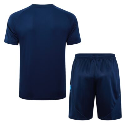 Arsenal 2024 2025 Blue Soccer Jersey Shorts Set - Image 4