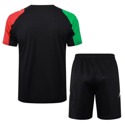 Arsenal 2024 2025 Dark Black Jersey Shorts Kit - Image 4