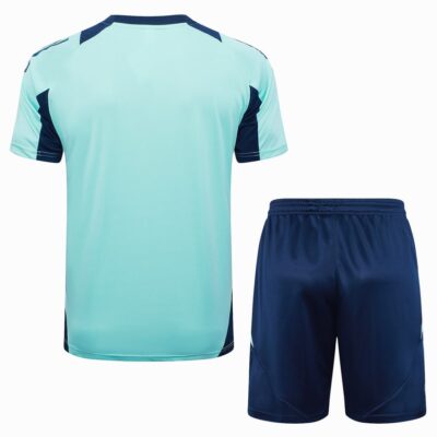 Arsenal 2024 2025 Green Soccer Jersey Shorts Set - Image 4