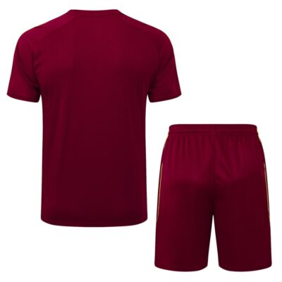 Arsenal 2025 2026 Dark Red Shirt Shorts Kit - Image 4