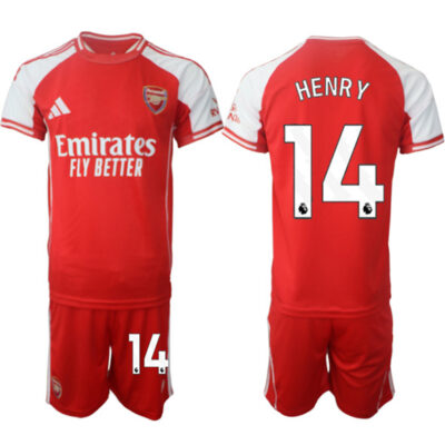 Arsenal F.C #14 Thierry Henry Red 2025 Home Soccer Jersey Suit