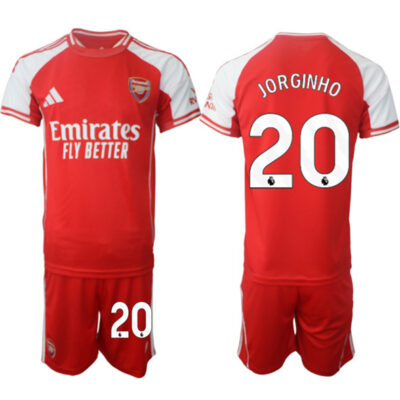 Arsenal F.C #20 Jorginho Red 2025 Home Soccer Jersey Suit