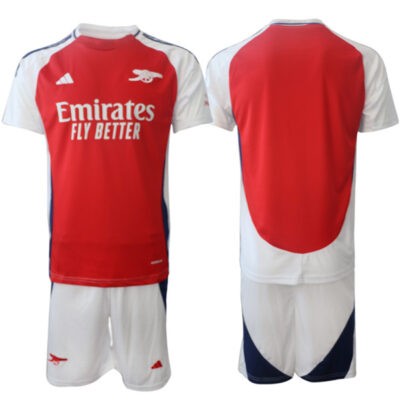 Arsenal F.C Blank 2024 Red Home Soccer Jersey Suit