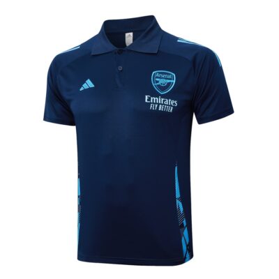 Alternative view of Arsenal Polo + Pants 2024 2025 Blue Training Tracksuit
