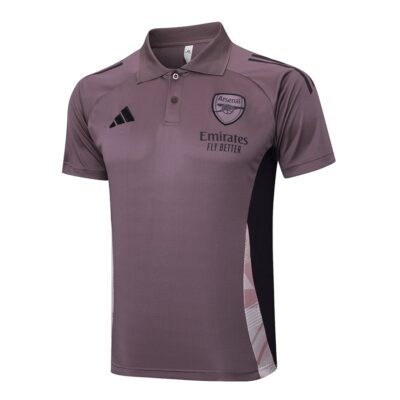Alternative view of Arsenal Polo + Pants 2024 2025 Dark Pink Training Tracksuit