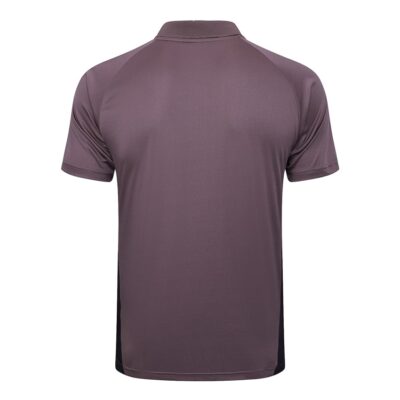 Arsenal Polo + Pants 2024 2025 Dark Pink Training Tracksuit - Image 3