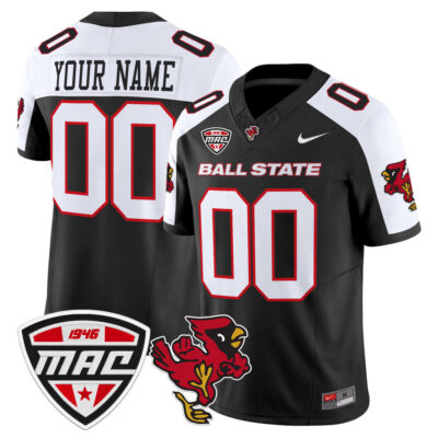 Ball State Cardinals 2025 Vapor Limited Custom Jersey - Black Alternate
