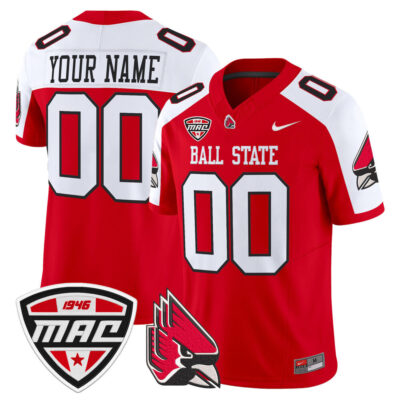 Ball State Cardinals 2025 Vapor Limited Custom Jersey - Cardinal Alternate