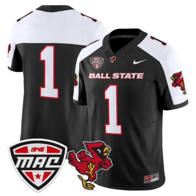 Ball State Cardinals 2025 Vapor Limited Jersey - Black Alternate #1 Team