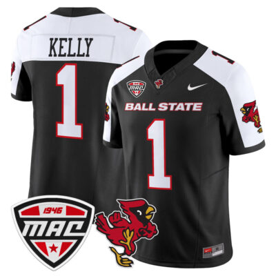 Ball State Cardinals 2025 Vapor Limited Jersey - Black Alternate Kiael Kelly