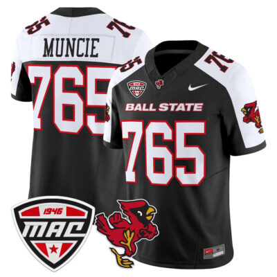 Ball State Cardinals 2025 Vapor Limited Jersey - Black Alternate Muncie 765