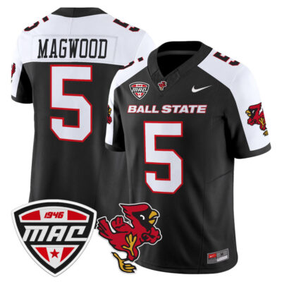 Ball State Cardinals 2025 Vapor Limited Jersey - Black Alternate Qian Magwood