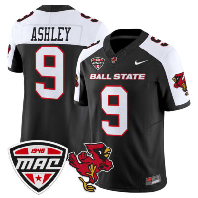 Ball State Cardinals 2025 Vapor Limited Jersey - Black Alternate Qua Ashley