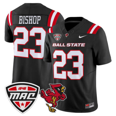 Ball State Cardinals 2025 Vapor Limited Jersey - Black Blaine Bishop