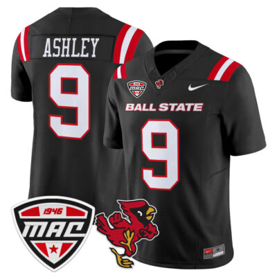 Ball State Cardinals 2025 Vapor Limited Jersey - Black Qua Ashley