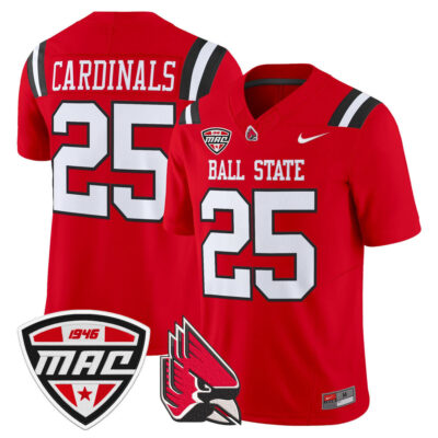 Ball State Cardinals 2025 Vapor Limited Jersey - Cardinal #25 Cardinals