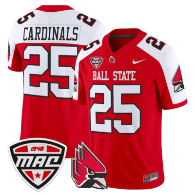Ball State Cardinals 2025 Vapor Limited Jersey - Cardinal Alternate #25 Cardinals