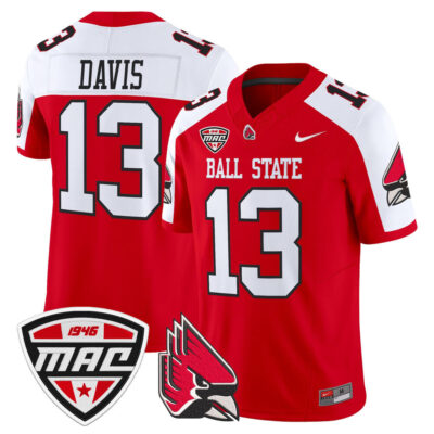 Ball State Cardinals 2025 Vapor Limited Jersey - Cardinal Alternate Nate Davis