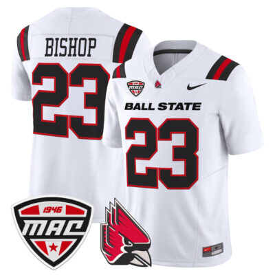 Ball State Cardinals 2025 Vapor Limited Jersey - White Blaine Bishop