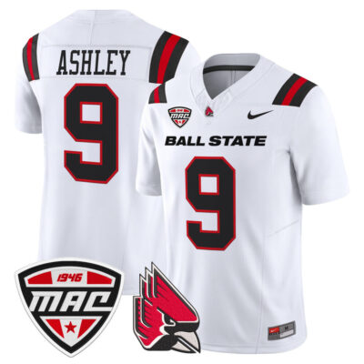 Ball State Cardinals 2025 Vapor Limited Jersey - White Qua Ashley