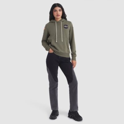Baltimore Ravens Women's 2025 Salute to Service Sideline Standard Issue Dri-FIT Hoodie - Olive - Image 3
