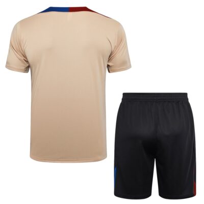 Barca 2024 2025 Beige Short Shirt Set - Image 4
