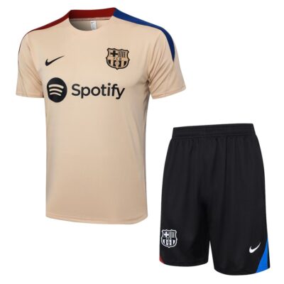 Barca 2024 2025 Beige Short Shirt Set