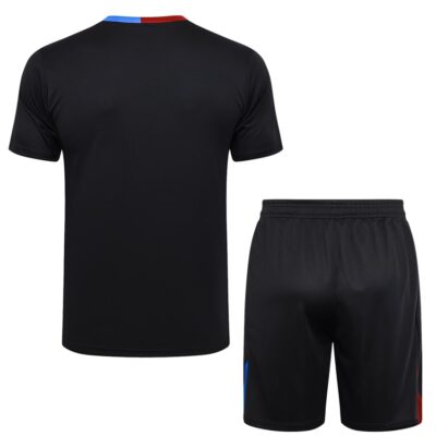 Barca 2024 2025 Black Soccer Jersey Shorts Set - Image 4