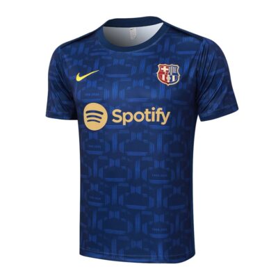 Alternative view of Barca 2024 2025 Dark Blue Soccer Jersey Shorts Set