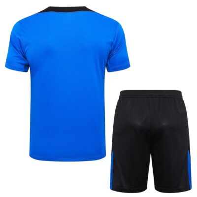 Barca 2024 2025 Ocean Blue Soccer Jersey Shorts Set - Image 4